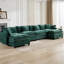 Canapé modulaire Cloud à 4 places Cloud avec coussins double couche et revêtement en chenille respirant pour le salon ou un appartement.