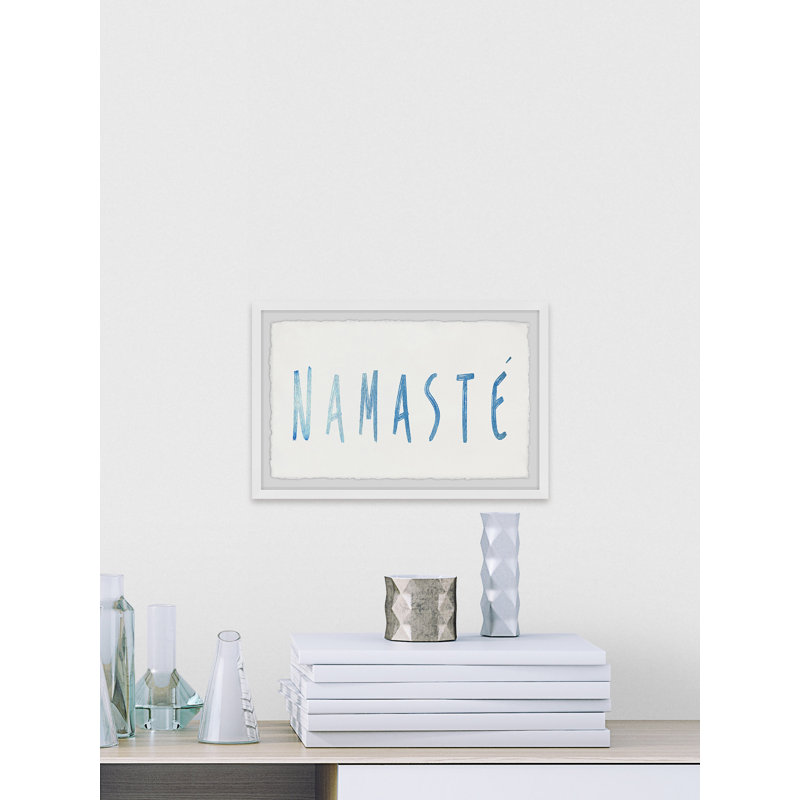 Namasté - Single Picture Frame Print, 20cm H x 30cm W x 3.81cm D