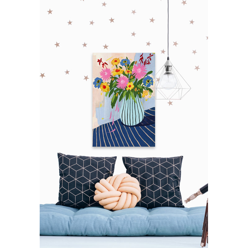"Floral Motion" Print on Wrapped Canvas, 12" H x 8" W