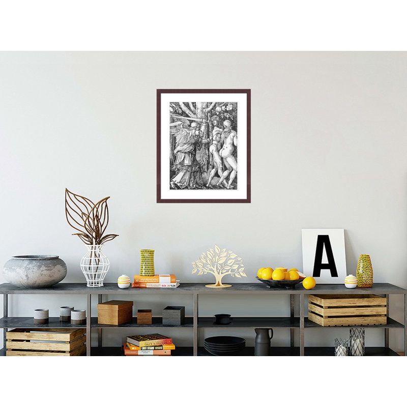 «The Expulsion from Paradise» par Albrecht Dürer, impression giclée sur cadre, H 28,53 po x l 23,5 po