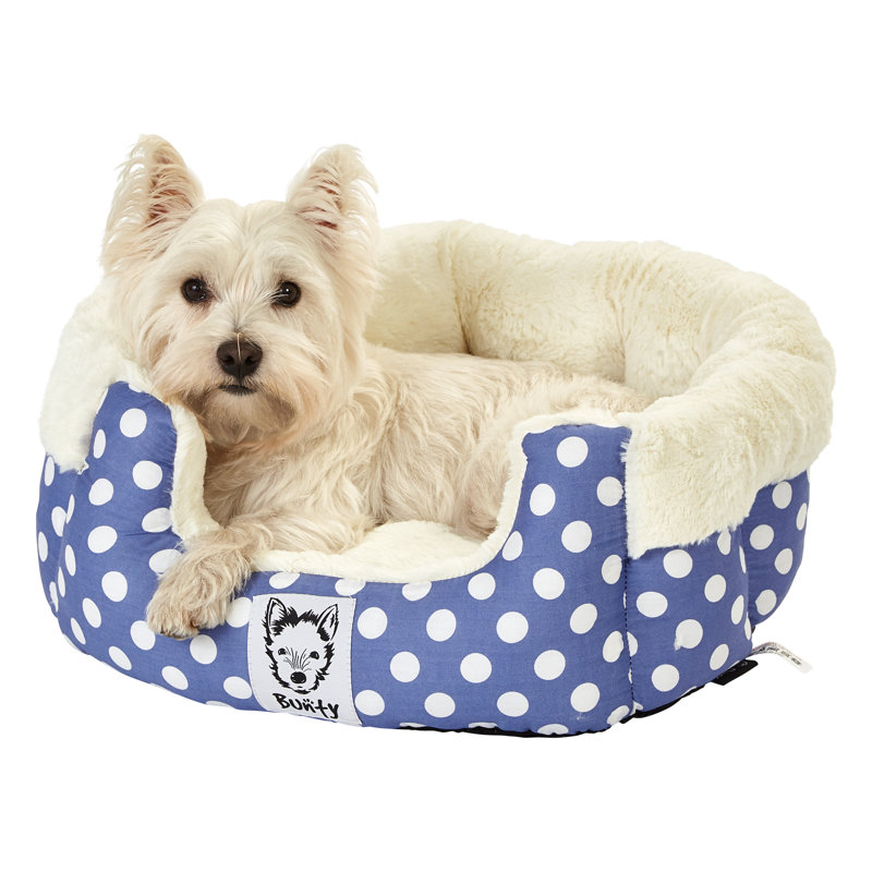 Aryana Fleece Pet Bed, Large (60cm W x 60cm D), Blue