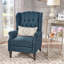 Fauteuil inclinable capitonné en tissu-955309006