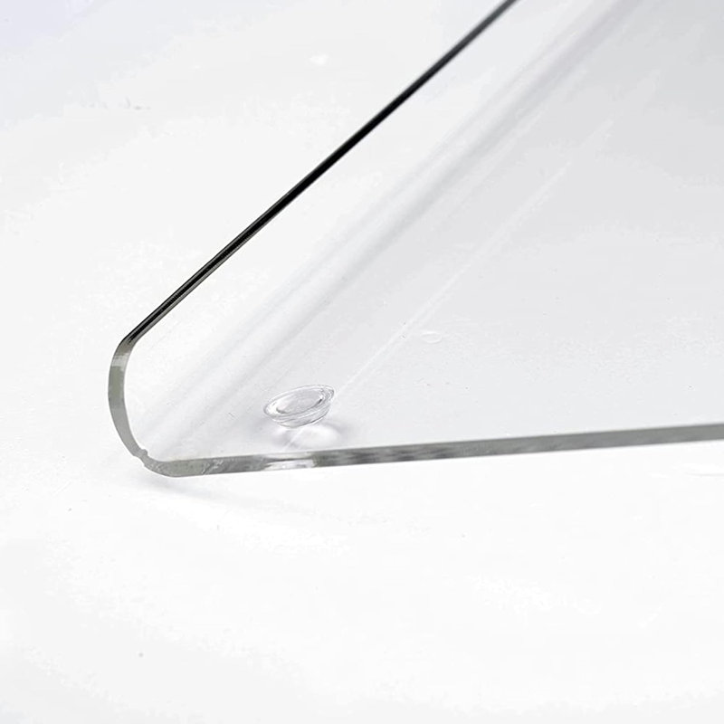 M&T Displays Tilted Ergonomic Computer Keyboard Stand with Rubber Strip Clear Acrylic Clear Riser for Computer Work, Gaming and Typing,Universal Elevated Stand