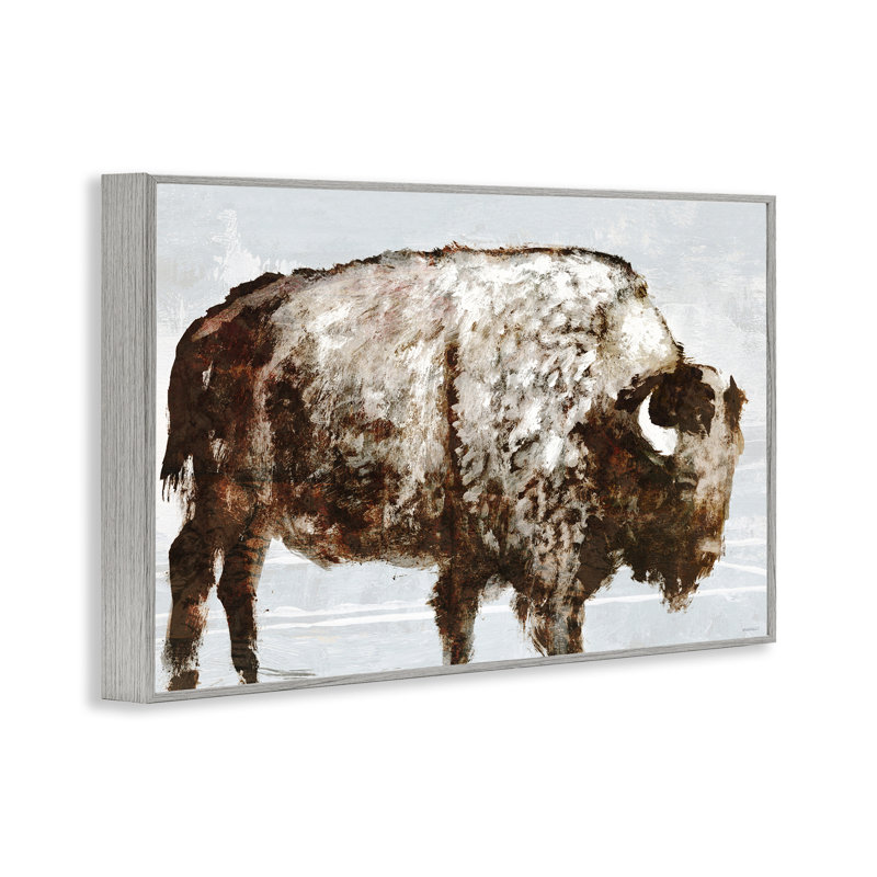 «Abstract Buffalo Impression», estampe numérique par Dan Meneely, Estampe numérique Farmhouse, H 16 po x l 24 po