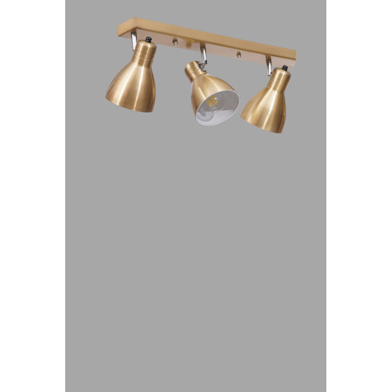 Lustre, Doré, 3 niveaux, Trois lumières
