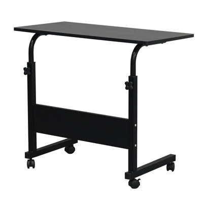 Table d'appoint mobile à hauteur réglable de 80 cm (31,5 po), bureau d'ordinateur pour petits espaces