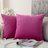 Solid Velvet Reversible Pillow Cover-2041353559-2044397499