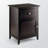Emerson Accent Table with Removable Handle in Espresso, 24.78'' H X 18.39'' W X 14.73'' D-1130338846
