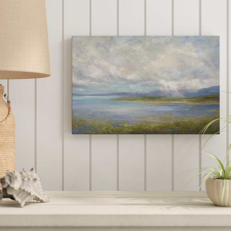 « south bay lights », peinture sur toile, H 12 po x l 18 po