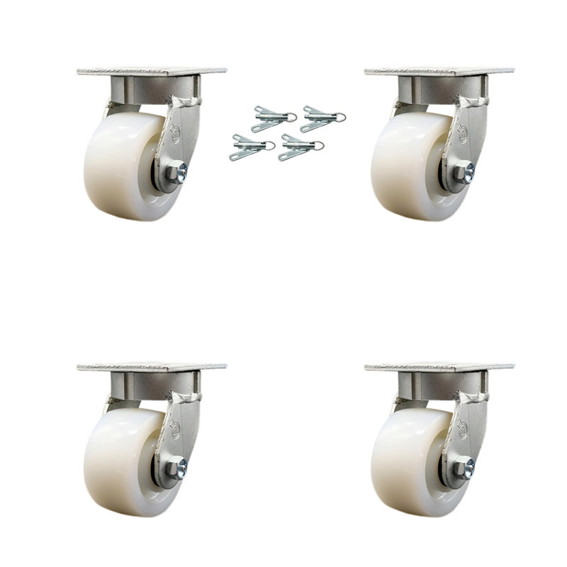 Kingpinless Nylon Swivel Caster