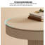 Bureau de comptoir en pierre frittée de style crème-110780484-110780487