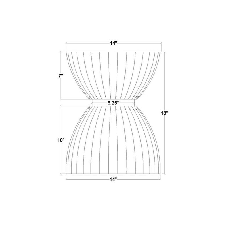 Clara Scalloped End Table