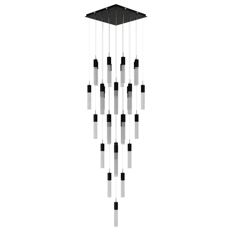 Luminaire suspendu en polyacrylique 41 lumières The Original Glacier Snow Collection, Bronze
