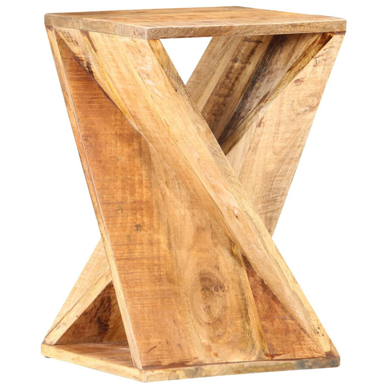 Trujillo Solid Wood Block End Table