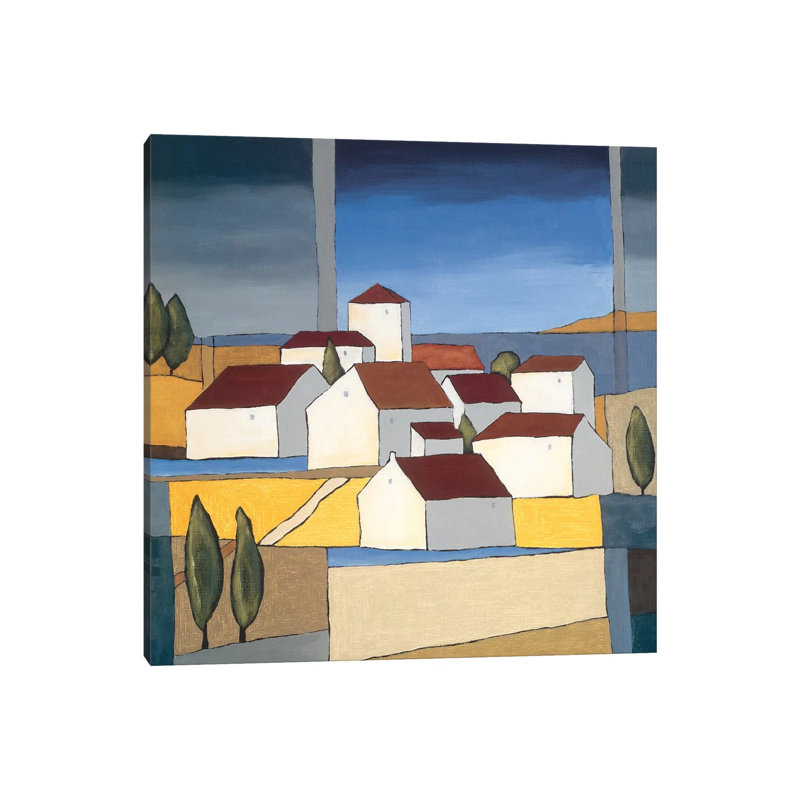 Village Near The Sea II by Hans Paus - Wrapped Canvas Gallery-Wrapped Canvas Giclée, 30.48 cm H x 30.48 cm W