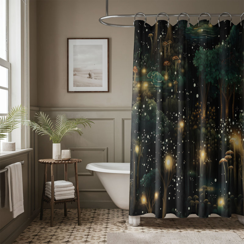Rideau de douche Magic Forest - Premium, H 74 po x l 71 po