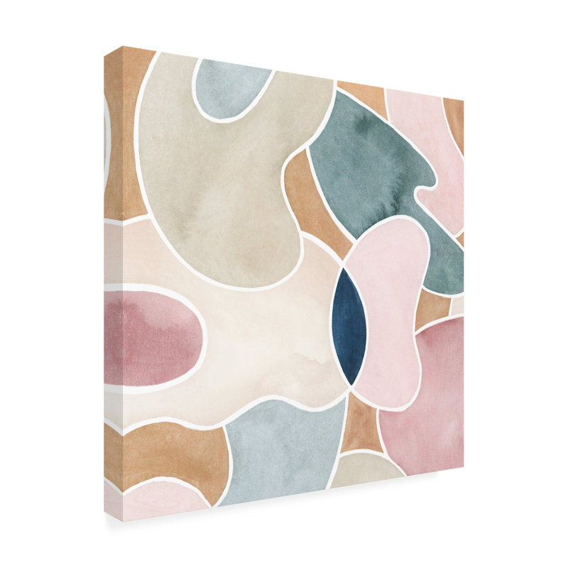 Shifters I par Grace Popp - peinture sur toile tendue, H 14 po x l 14 po x P 2 po