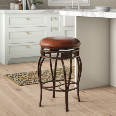 Westward Swivel Upholstered Counter Stool
