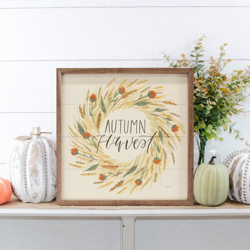 Couronne de récolte Hello Pumpkin III par Jenaya Jackson, H 8 po x l 8 po