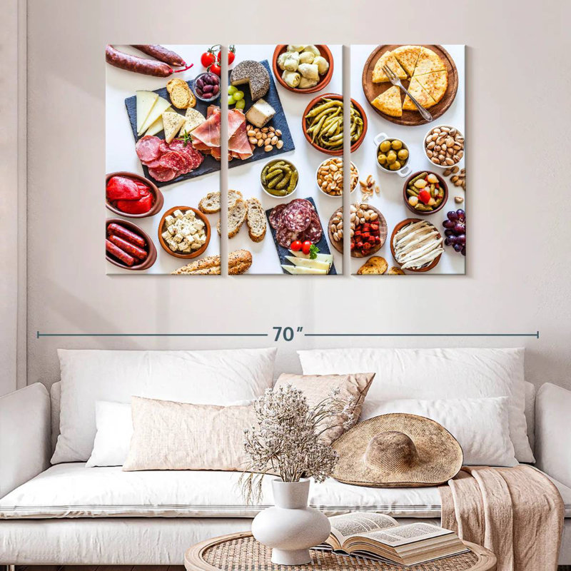 Tapas de style espagnol Yarlin, H 32 po x l 50 po