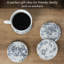 Ensemble de 4 sous-verres ronds en résine 4,75 po Wrought Studio ™