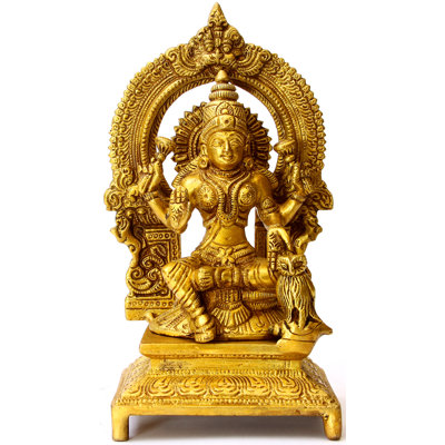 Statue du dieu Lakshmi avec hibou