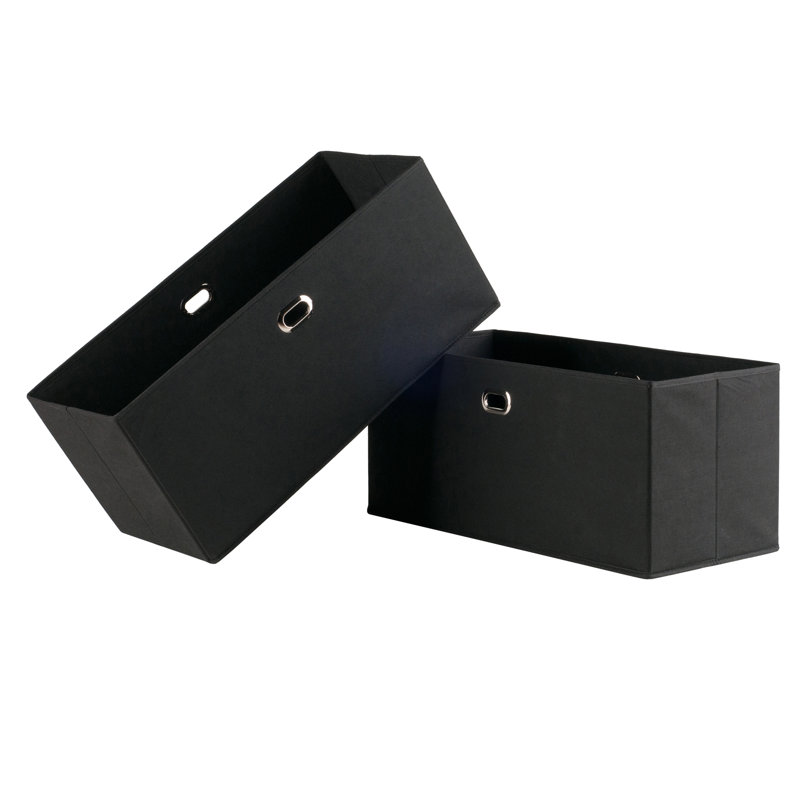 Ensemble de paniers pliants en tissu Gillard, Noir