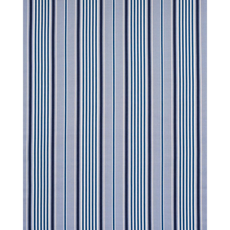 Minzer Cotton Stripe Fabric, Blue