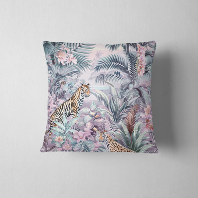 Pastel Jungle Reversible Pillow Cover