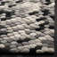 Tapis ivoire / gris en laine touffeté à la main Steuart-402361697