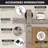 Brushed Nickel Color Bi-Folding Sliding Barn Door Hardware Front Mount Two Doors Kit - Classic Design Roller (Doors Not Included)-122584628