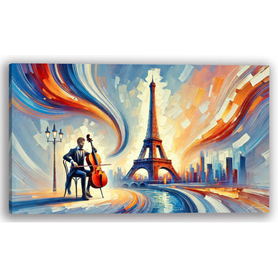 «Melodic Flow in Paris», art mural sur toile tendue