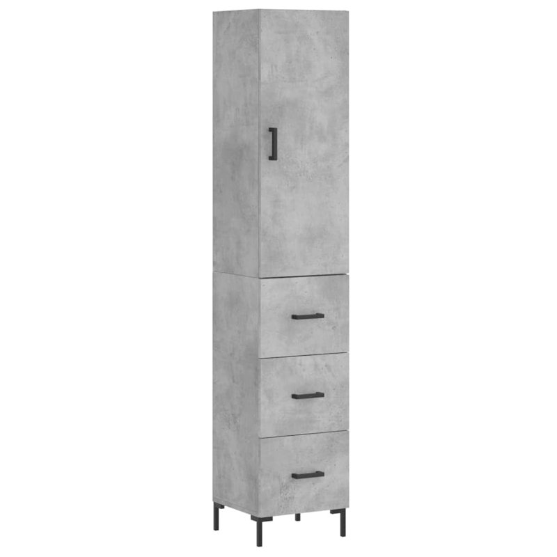 Merla 34.5cm Sideboard, Concrete Grey
