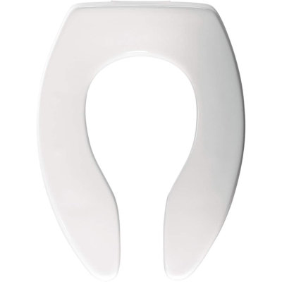 Elongated Heavy-Duty Toilet Seat, Durable Plastic Commercial (7B3155CT 000)