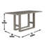Toscana - Table de comptoir - Gris foncé
