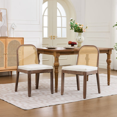 Ensemble de 2 chaises de salle à manger Cane