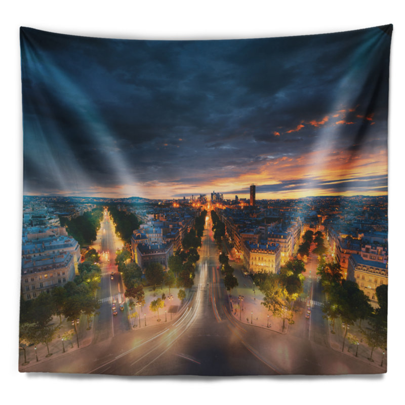 Photographie de l'horizon, Paris, Paris, vue imprenable, H 68 po x l 80 po