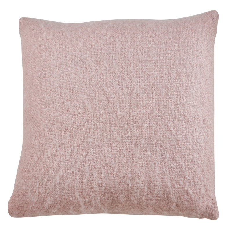 Oreiller en faux mohair Ananas, housse seulement, Gris, H 20 po x l 22 po