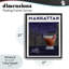 Cadre flottant rétro Manhattan Cocktail Cityscape, design par Brett Blumenthal-1474590067-1474590066