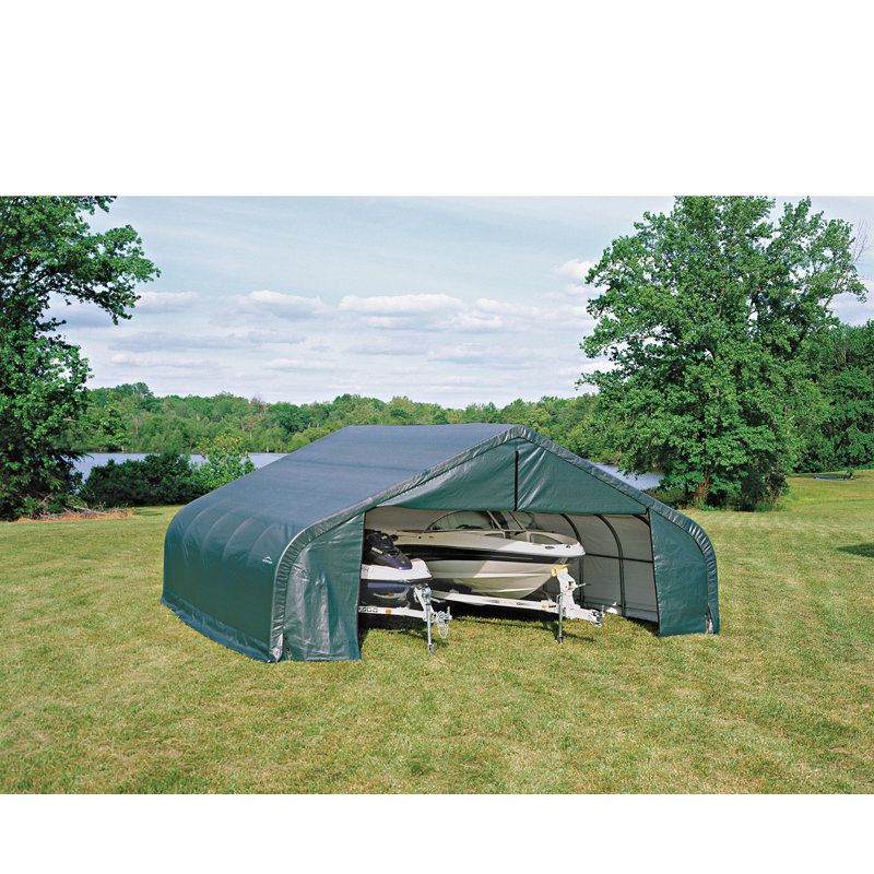 Sheltercoat 22 X 24 Ft. Garage Peak Green Std, Green