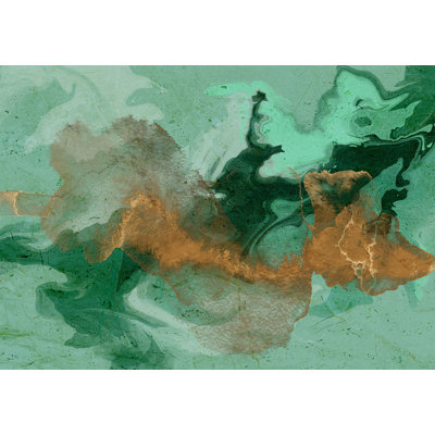 Papier peint abstrait - Malachite