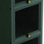 Modern Four-Tier Glass Door Cabinet With Featuring Five-Tier Storage-854727858