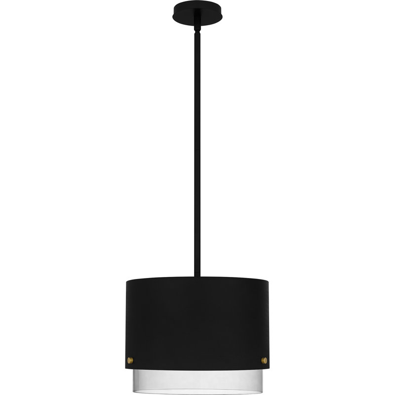 Moreauville 3 - Light Matte Black Drum Pendant