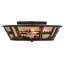 Rustic Lodge 4 - Light Flush Mount
