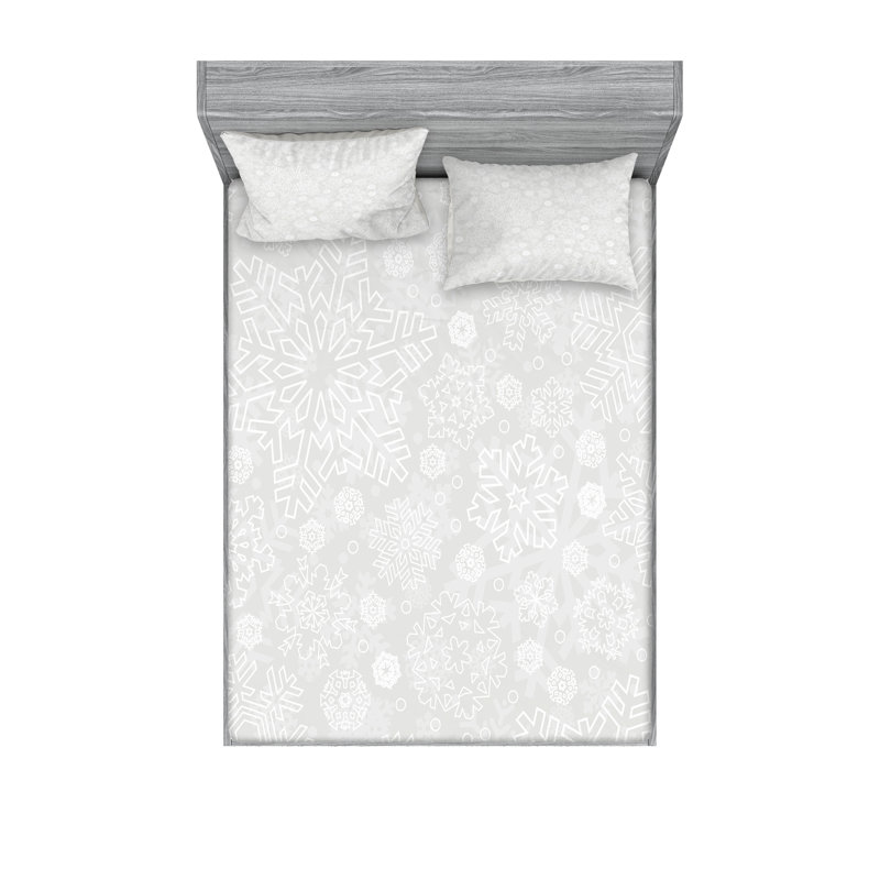 Drap-housse et coussin décoratif Ambesonne, Ensemble de draps pour très grand lit californien