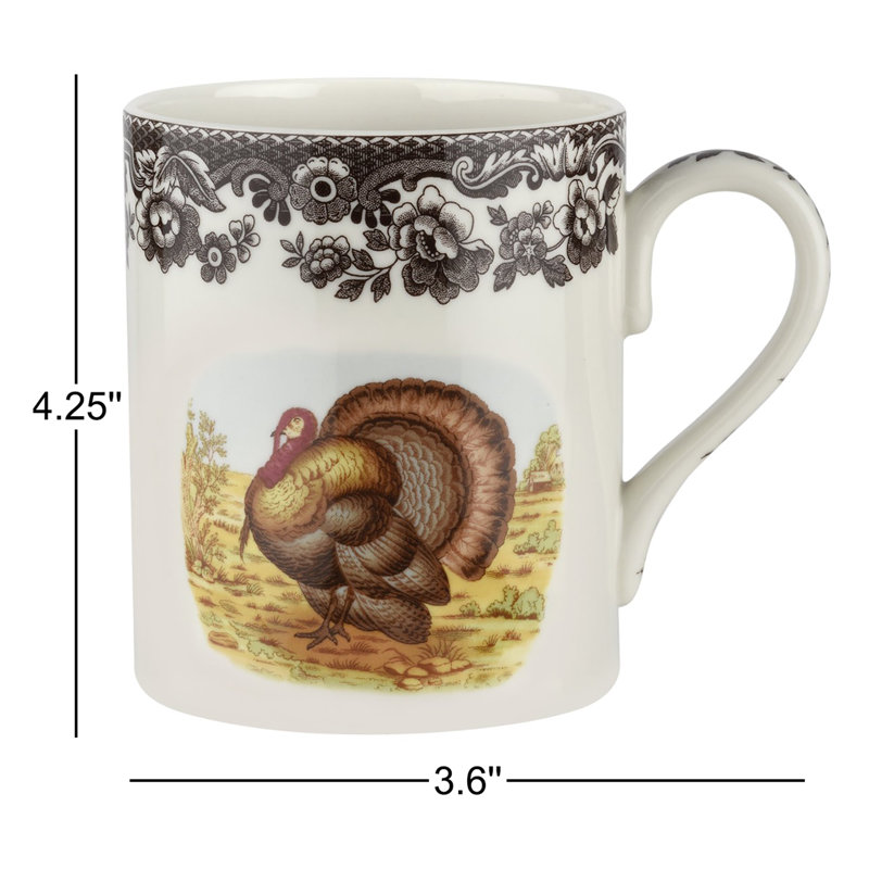 Spode Woodland Turkey Mug 16 Oz Turkey