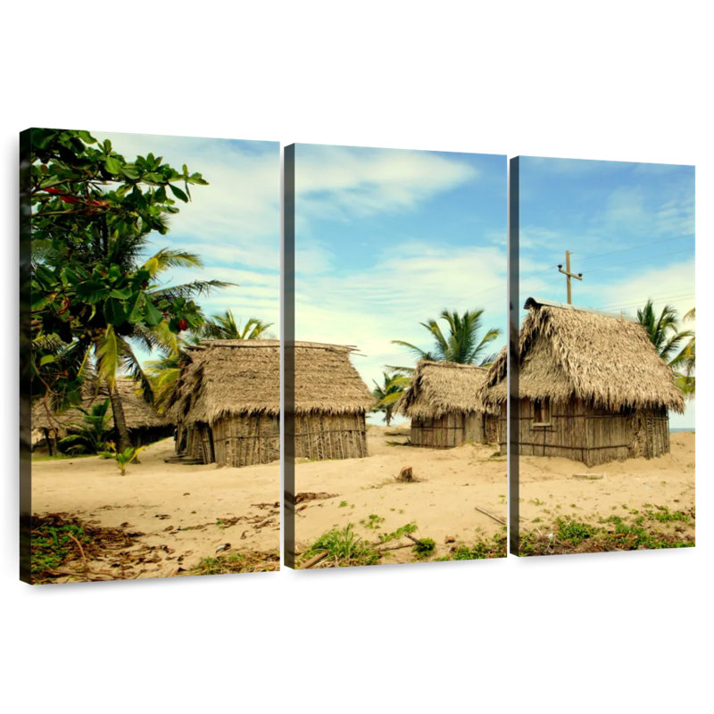 Alvord Garifuna Village Beach Huts, 48" H x 74" W