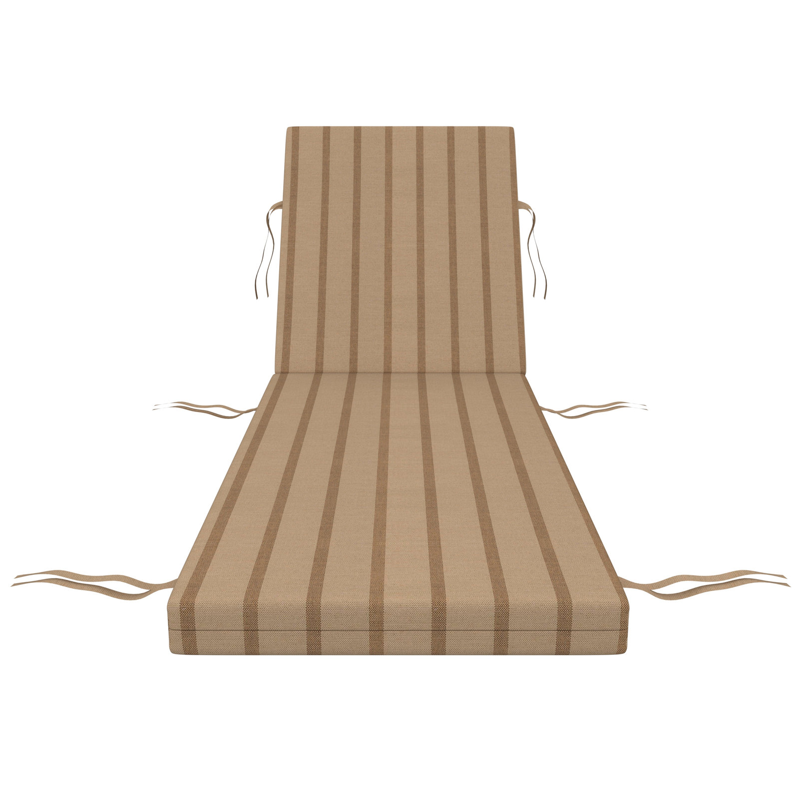 Lani Sunbrella Outdoor Chaise Lounge Cushion, Unwind Driftwood, 22.5" W x 47" D