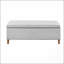 Banc de rangement rectangulaire à fermeture douce