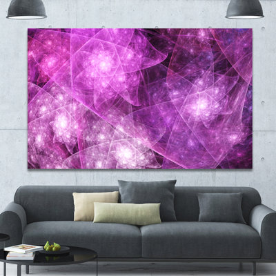« rose rotatif polyèdre », impression sur toile tendue